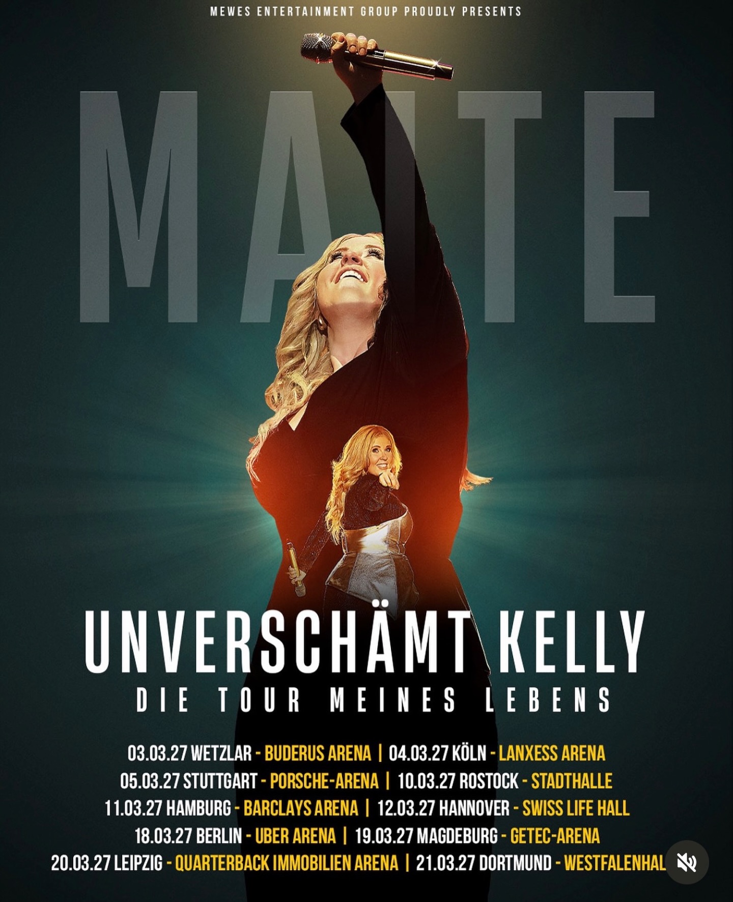 Maite Kelly Schlagerherz Flower-Power tour Poster 2026–2027